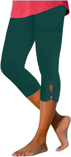 Capri Leggings for Women Trendy Casual Yoga Pants 2025 Summer Lightweight Soft Comfy Stretchy Workout Pants