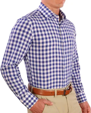 CC Performance Stretch Slim Fit Dress Shirts for Men | Wrinkle Resistant Long Sleeve Button Up Mens Dress Shirts