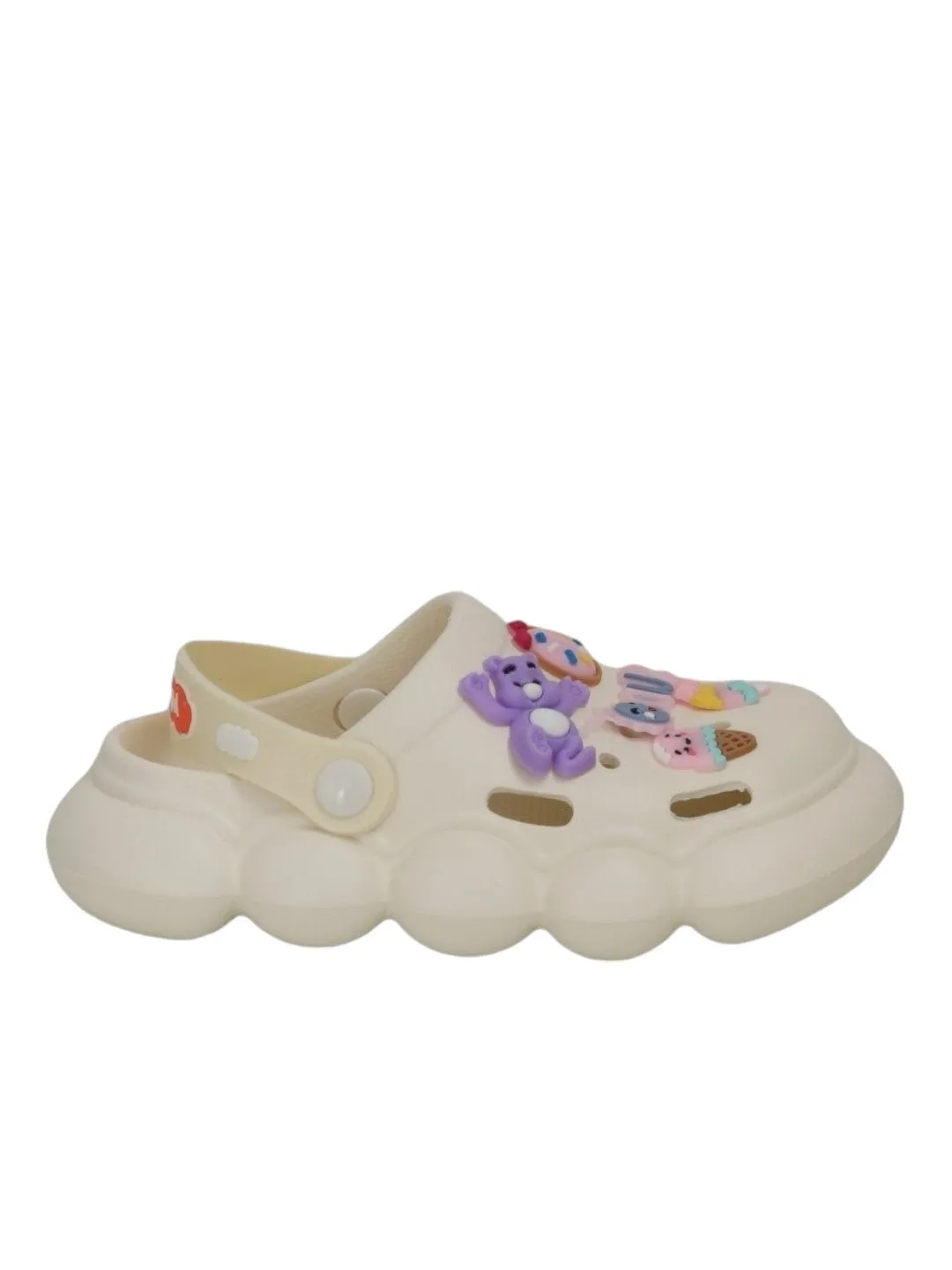 Charming Girl's Fantasy Clogs with Playful Charms