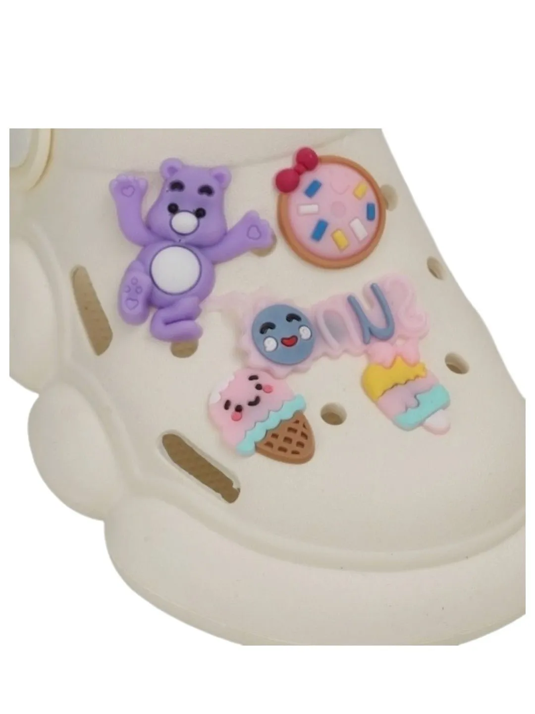 Charming Girl's Fantasy Clogs with Playful Charms