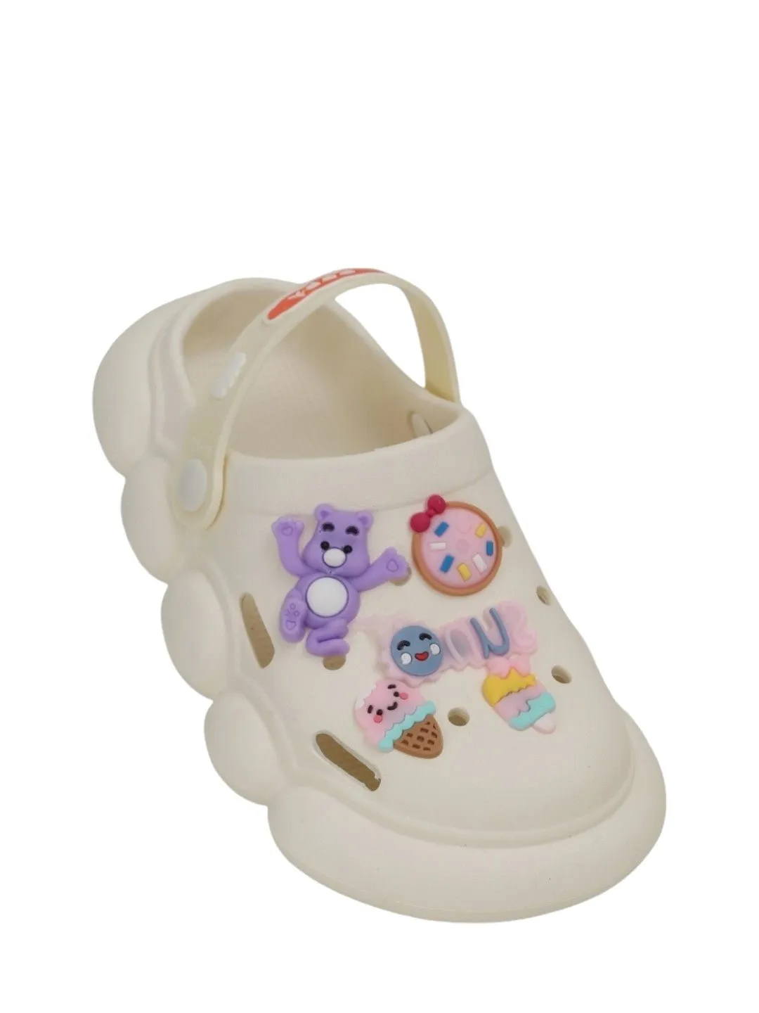 Charming Girl's Fantasy Clogs with Playful Charms