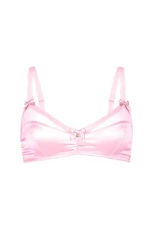 Chouchou Intimates Audrey Satin & Sheer Bralette | Ballet Slipper