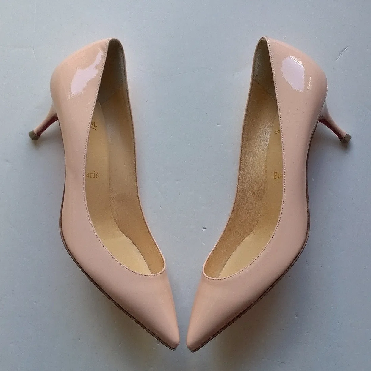 Christian Louboutin Pigalle Follies Pink Patent 55 Heels