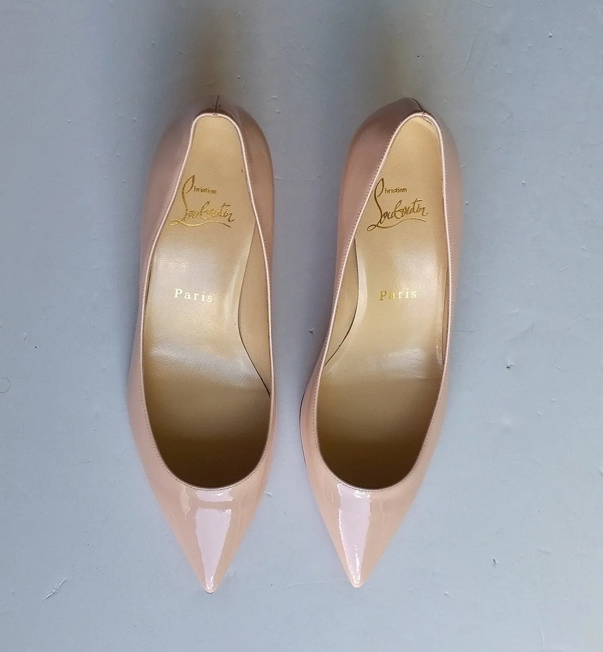 Christian Louboutin Pigalle Follies Pink Patent 55 Heels