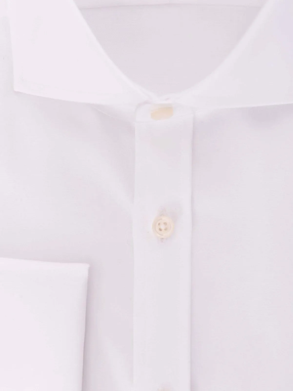 Christopher Morris Men's 100% Cotton Non-Iron White Slim Fit French Cuff Dress Shirt