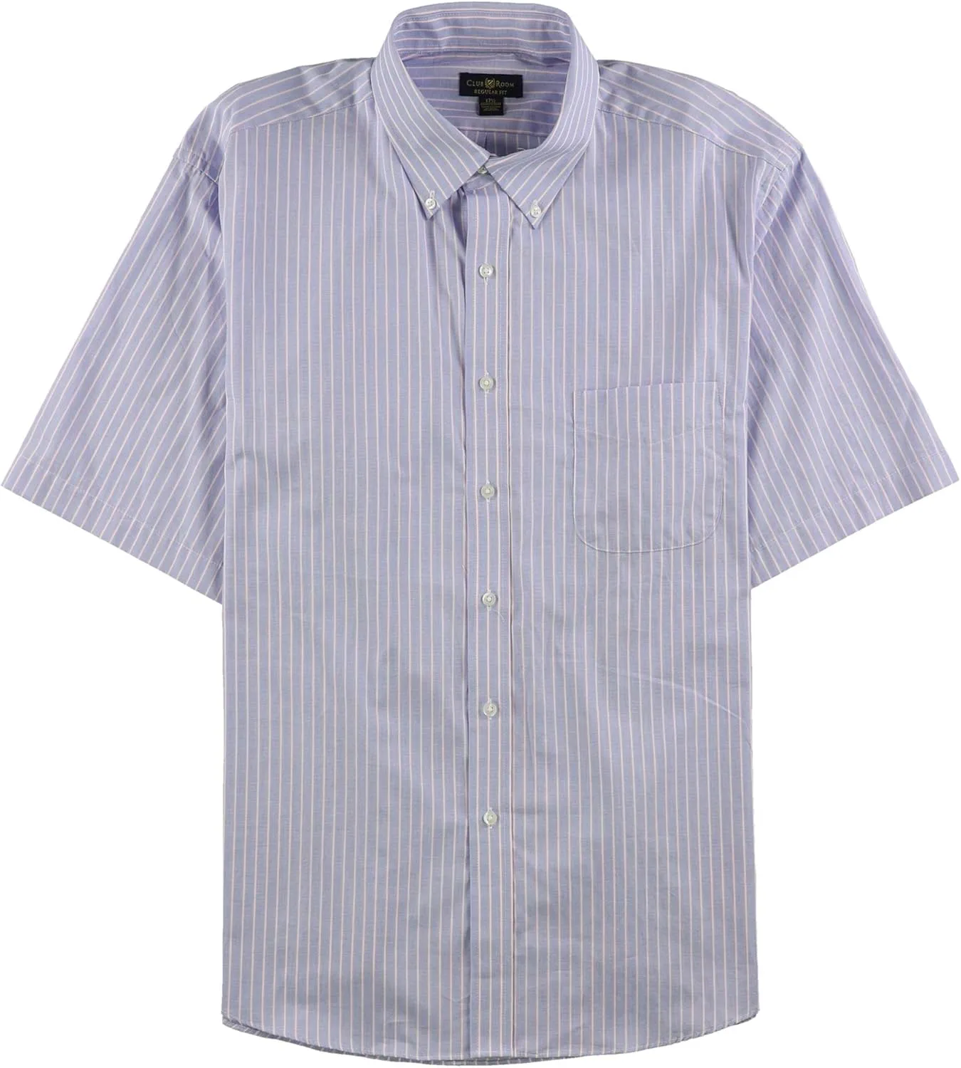 Club Room Mens Wrinkle Resistant Button Up Dress Shirt