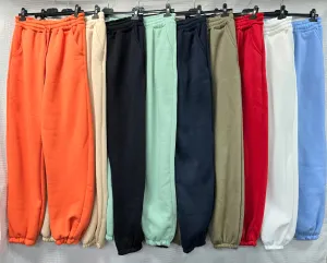 Cotton Heavy Quality Stretch Waist Jogging Bottom Trousers – One Size (UK 8-18)