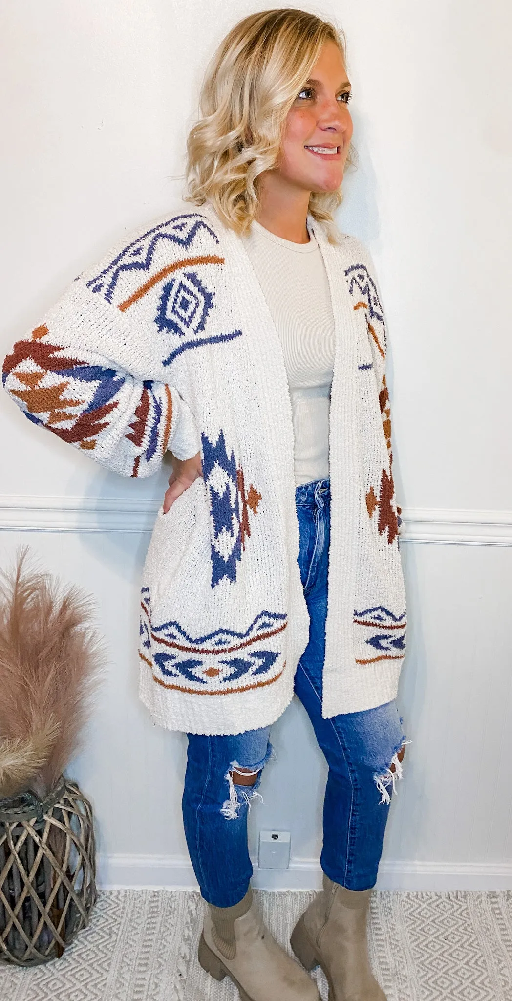 Cozy Vibes Aztec Cardigan