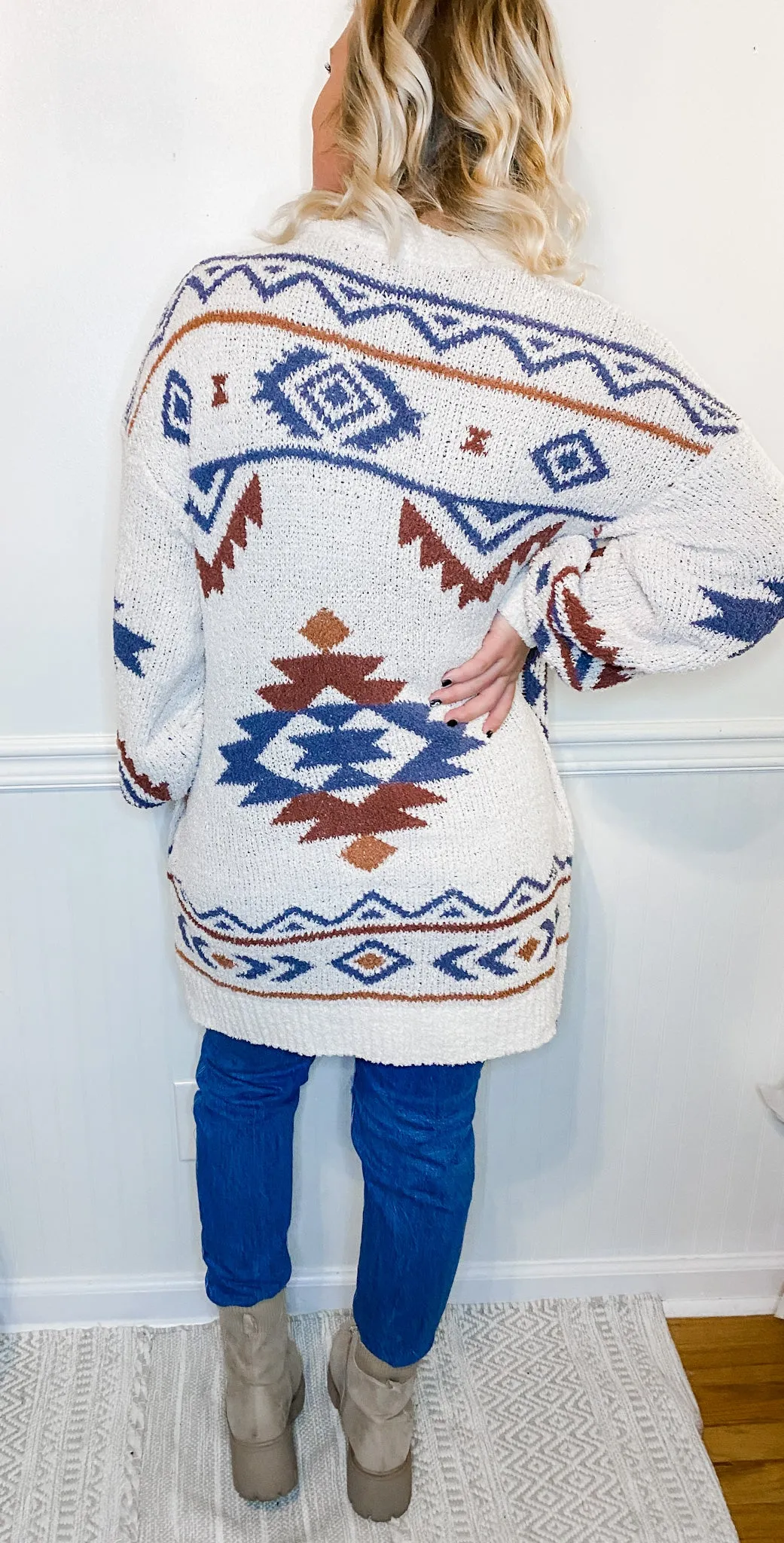 Cozy Vibes Aztec Cardigan
