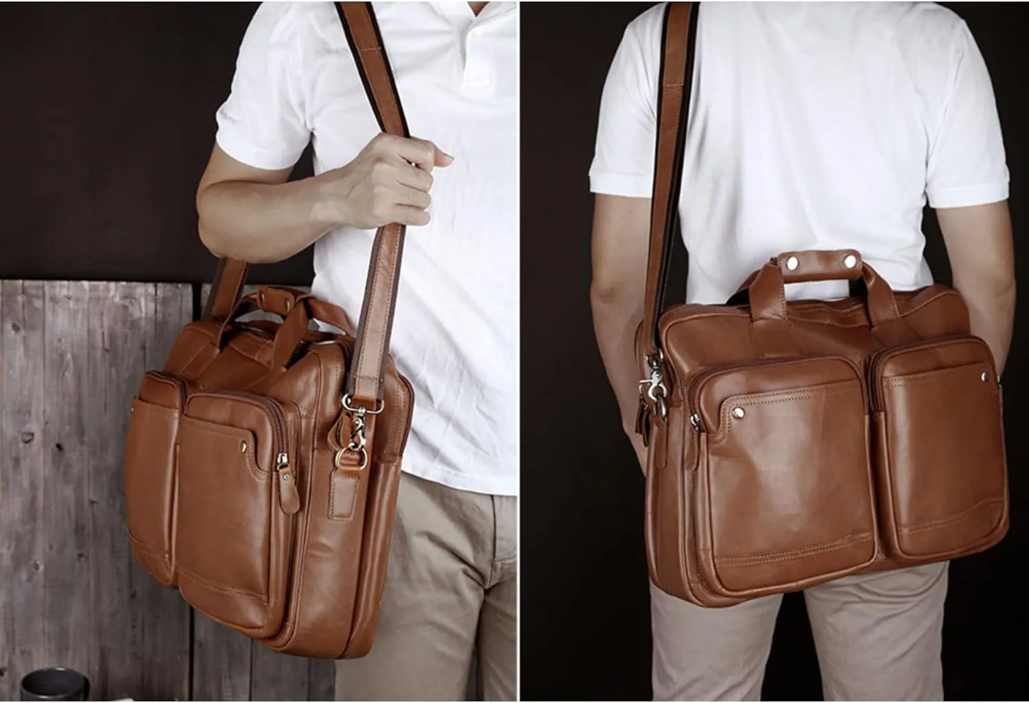 CSCDD Business Briefcase Men's Business Handbag Office Bag Laptop Messenger Bag Men