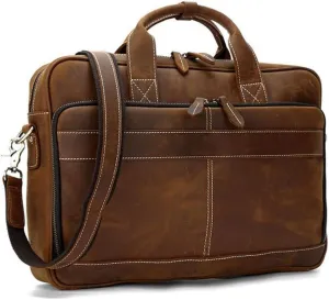 CSCDD Business Men's Laptop Briefcase Bag Men's Laptop Men's Briefcase Document Bag Men's Leather