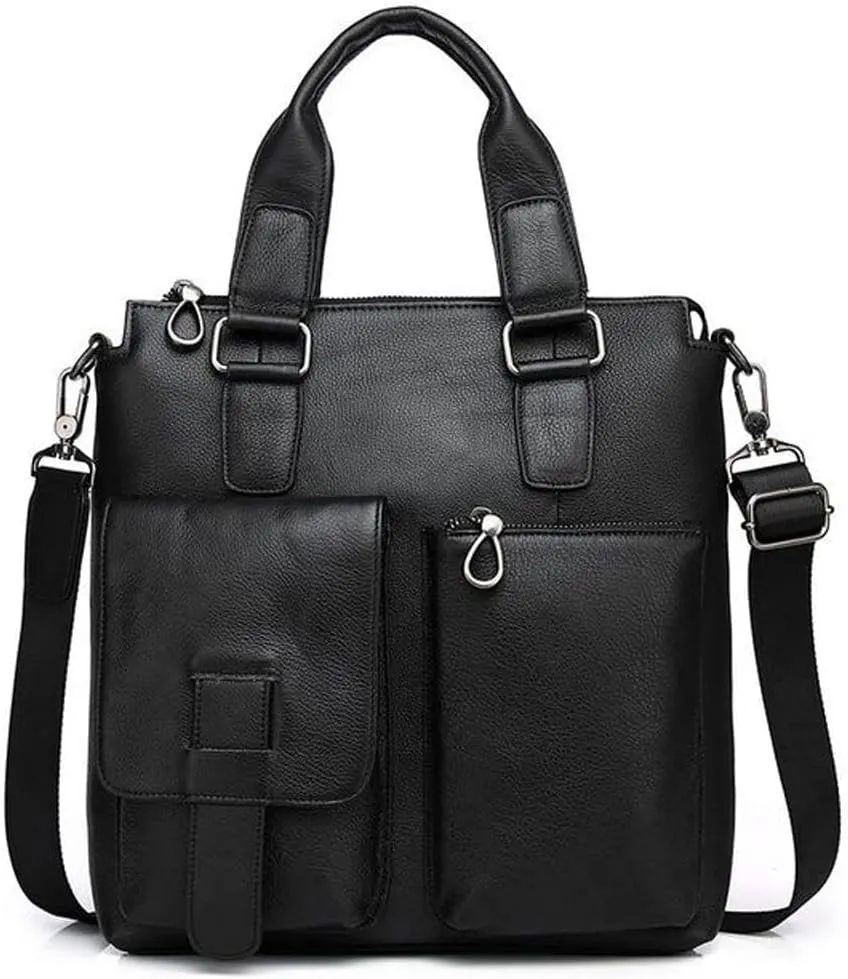 CSCDD Men's Standing Handbag Men's Briefcase Handbag Men's Shoulder Bag Large Travel Messenger Bag