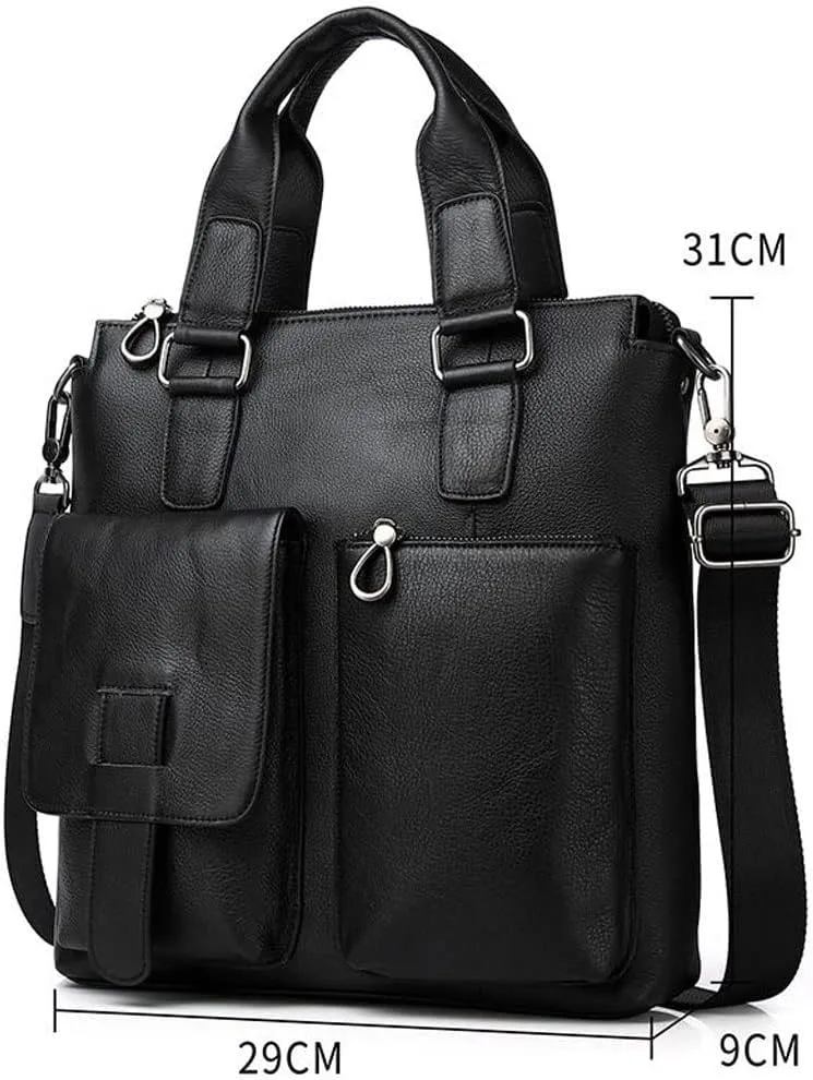 CSCDD Men's Standing Handbag Men's Briefcase Handbag Men's Shoulder Bag Large Travel Messenger Bag