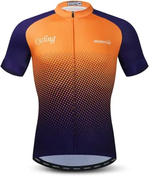 Cycling Jersey Mens Bike Shirt Biking Tops for Road Racing MTB BMX Dirt Road Quick Dry, Comfortable, Moisture Wicking
