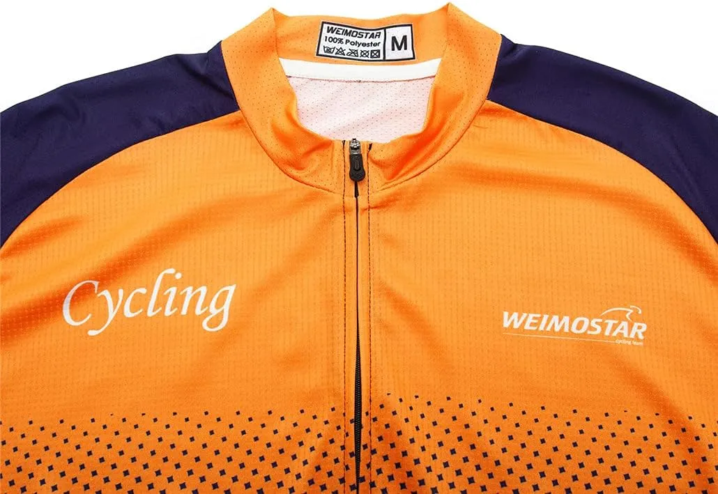 Cycling Jersey Mens Bike Shirt Biking Tops for Road Racing MTB BMX Dirt Road Quick Dry, Comfortable, Moisture Wicking