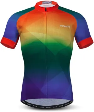 Cycling Jersey Mens Bike Shirt Biking Tops for Road Racing MTB BMX Dirt Road Quick Dry, Comfortable, Moisture Wicking