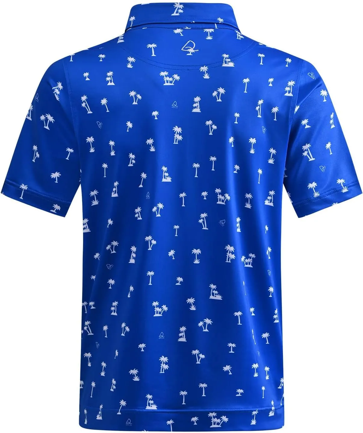 DEOLAX Mens Golf Shirt Fashion Prints Athletic Mens Polo Shirts Short Sleeve Classic Casual Dry Fit Soft Golf Shirts for Men
