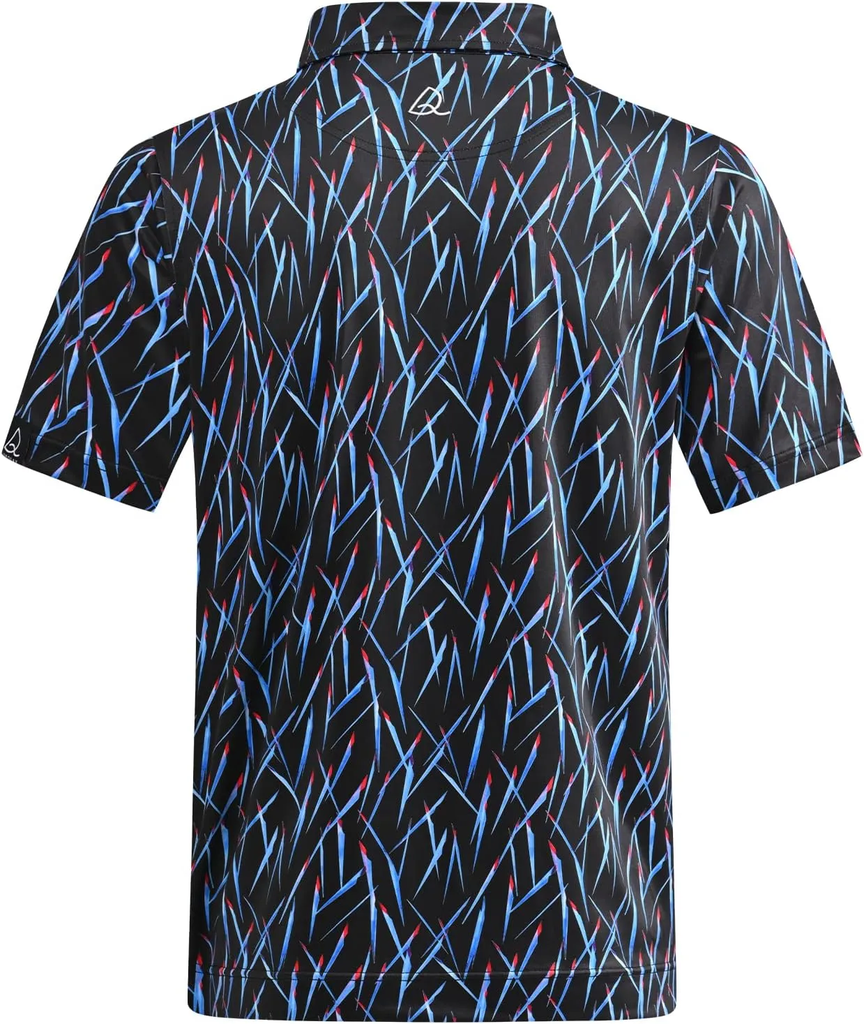 DEOLAX Mens Golf Shirt Fashion Prints Athletic Mens Polo Shirts Short Sleeve Classic Casual Dry Fit Soft Golf Shirts for Men