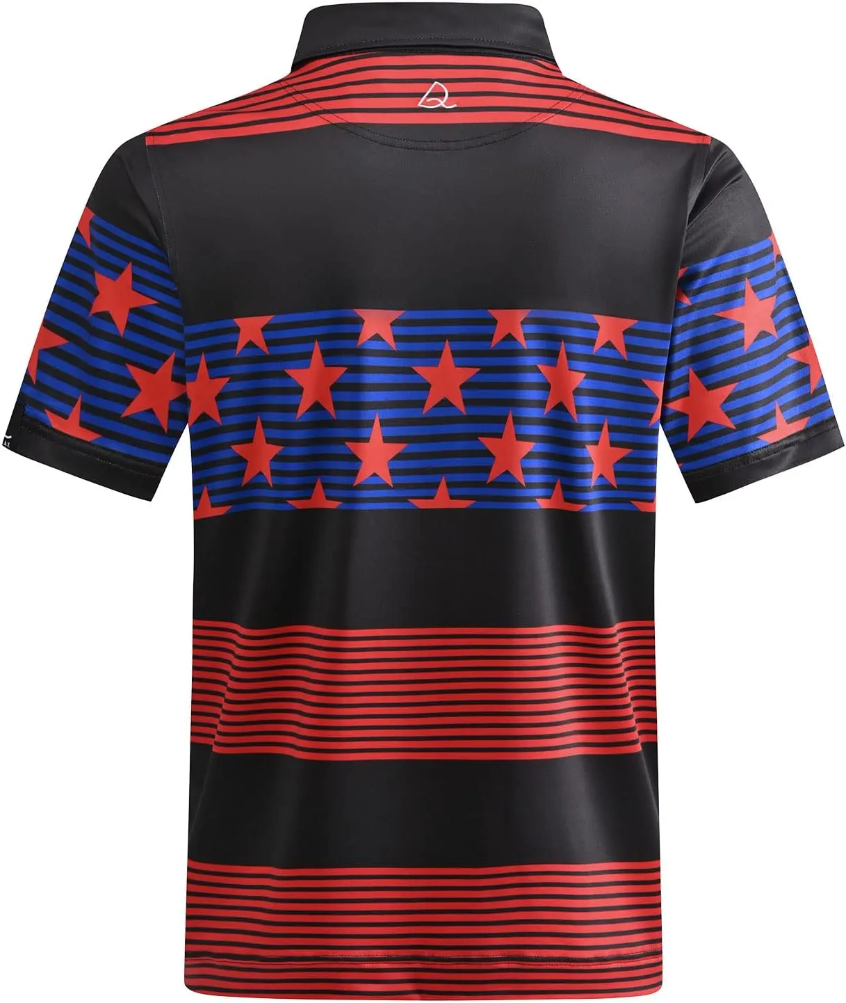DEOLAX Mens Golf Shirt Fashion Prints Athletic Mens Polo Shirts Short Sleeve Classic Casual Dry Fit Soft Golf Shirts for Men