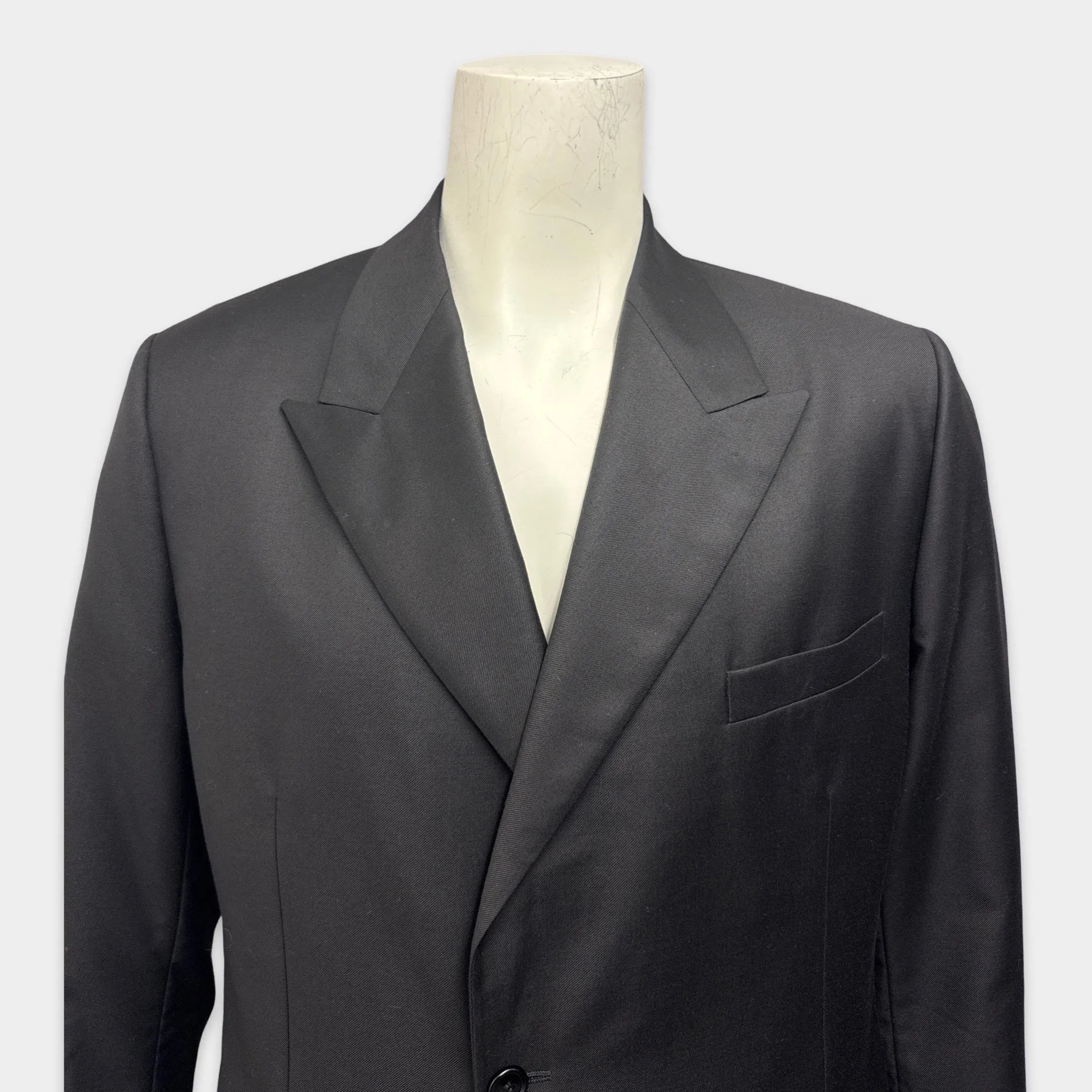 Dior men's black wool blazer