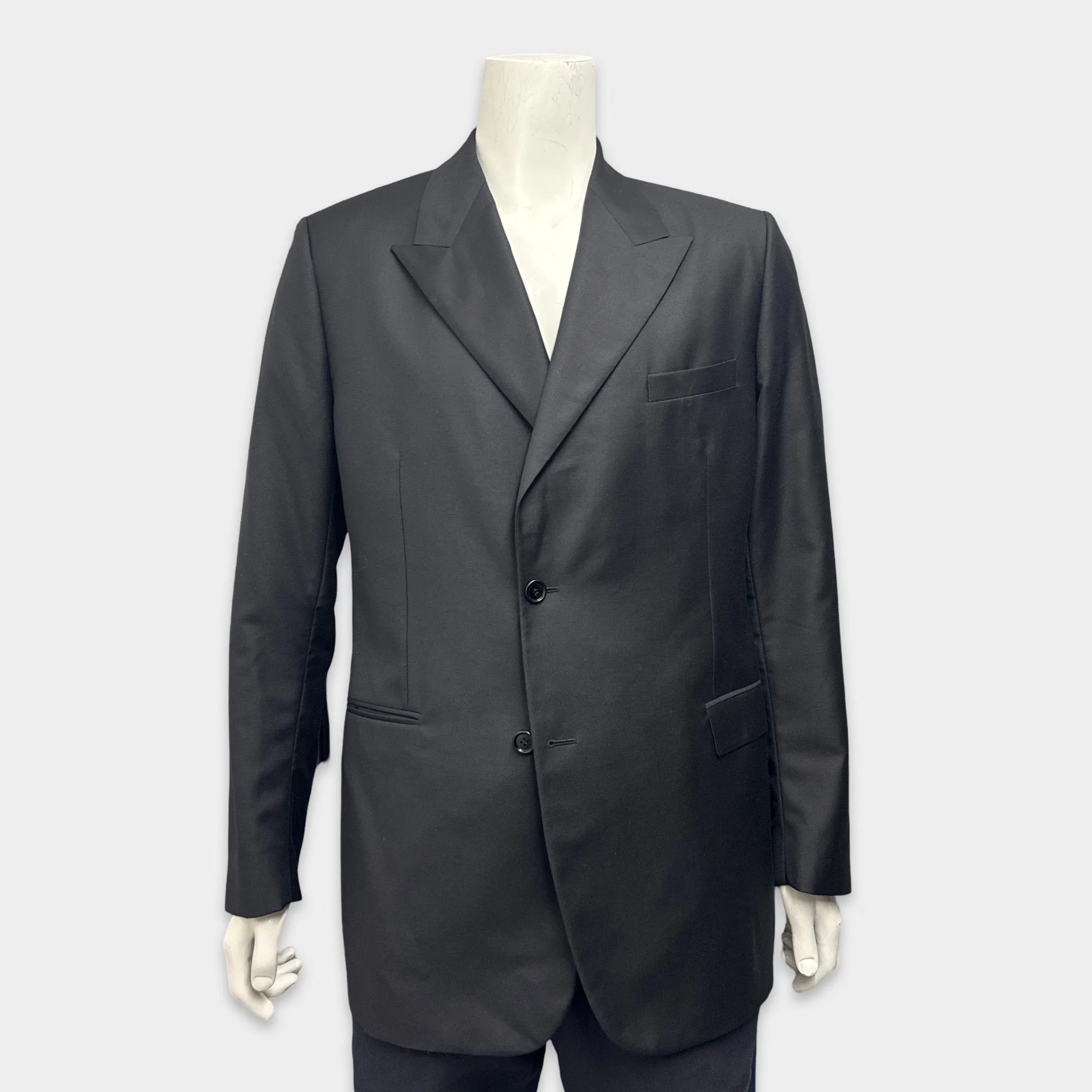 Dior men's black wool blazer