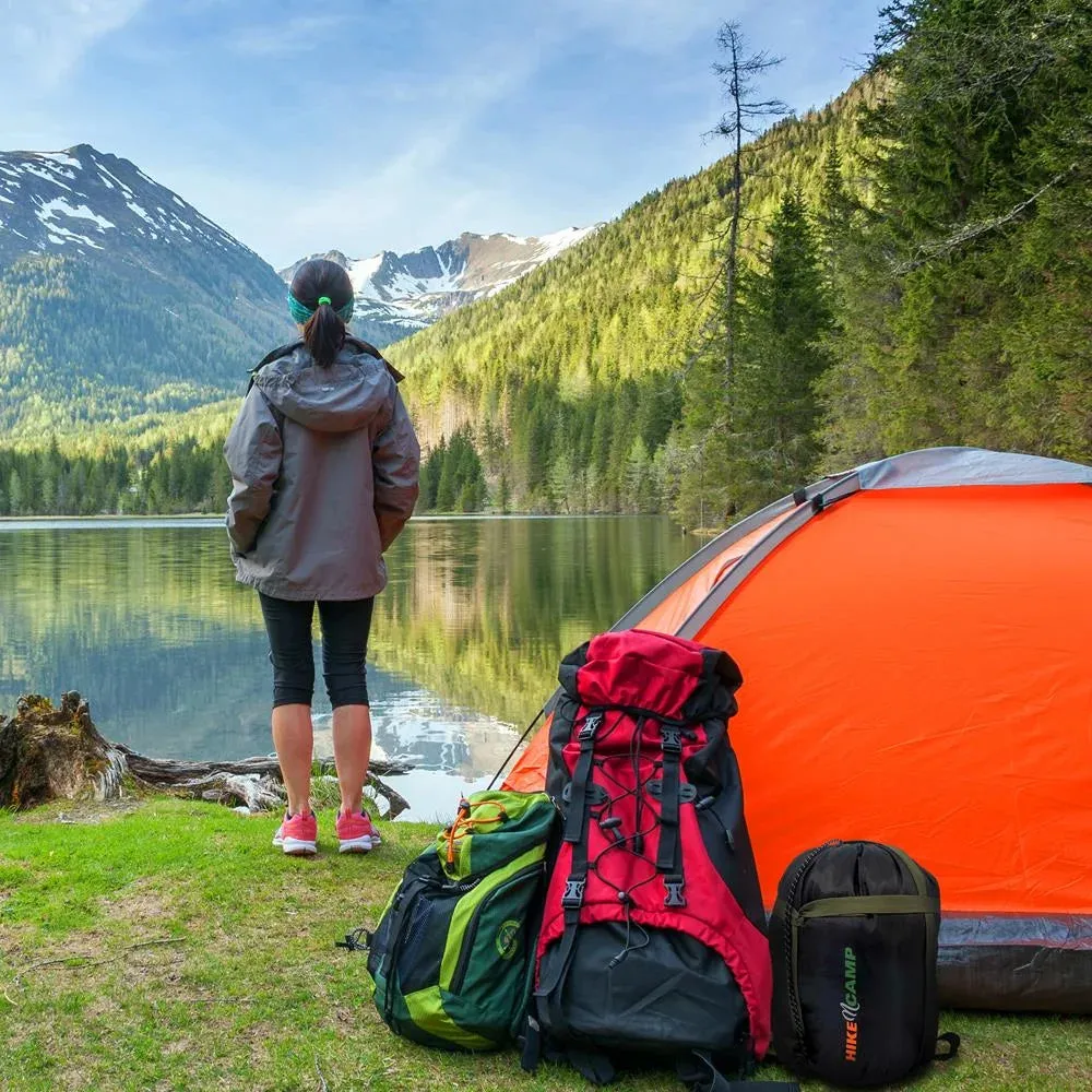 Double Sleeping Bag with Two Pillows- Lightweight & Waterproof