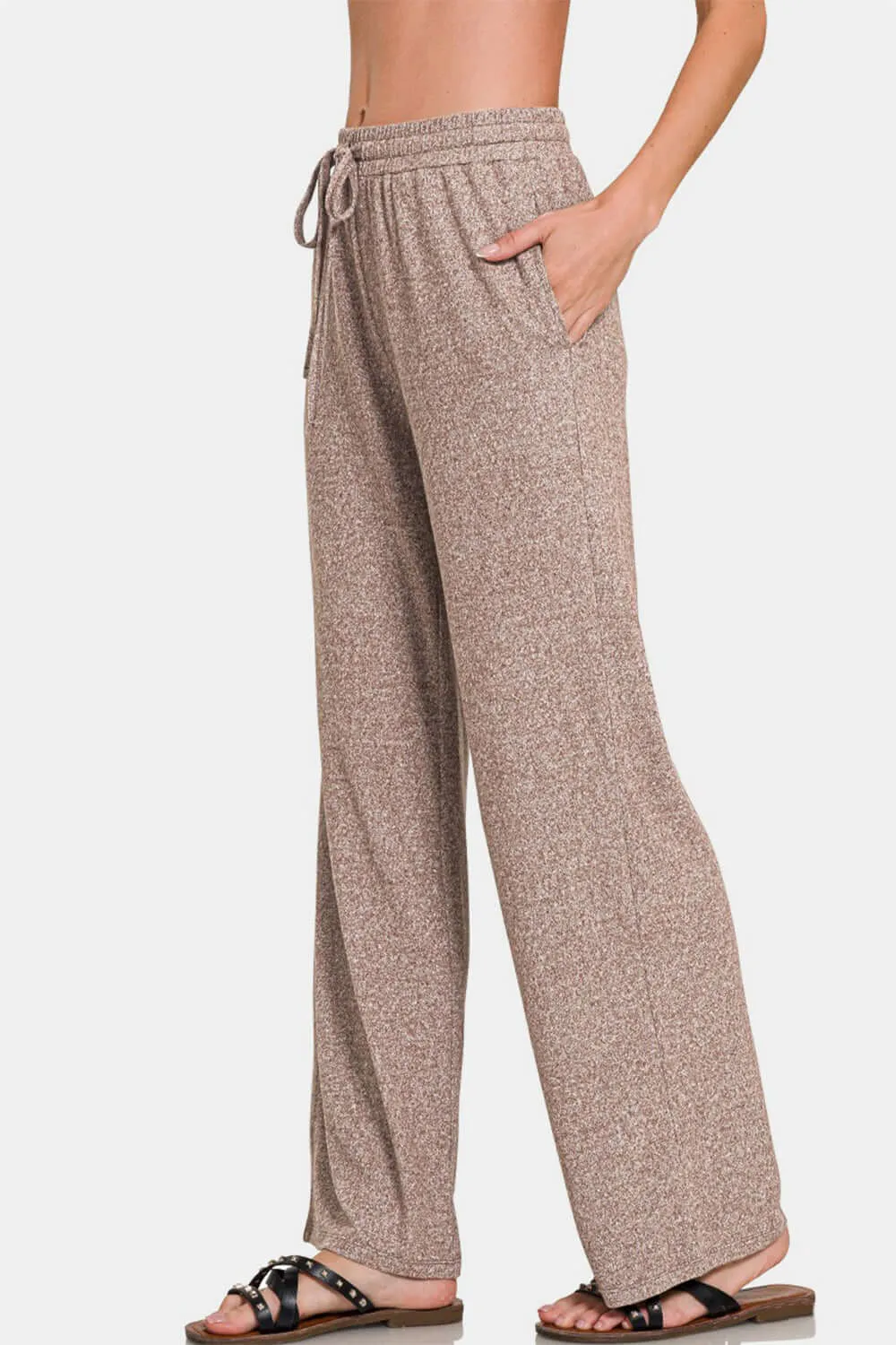 Drawstring Wide Leg Pants