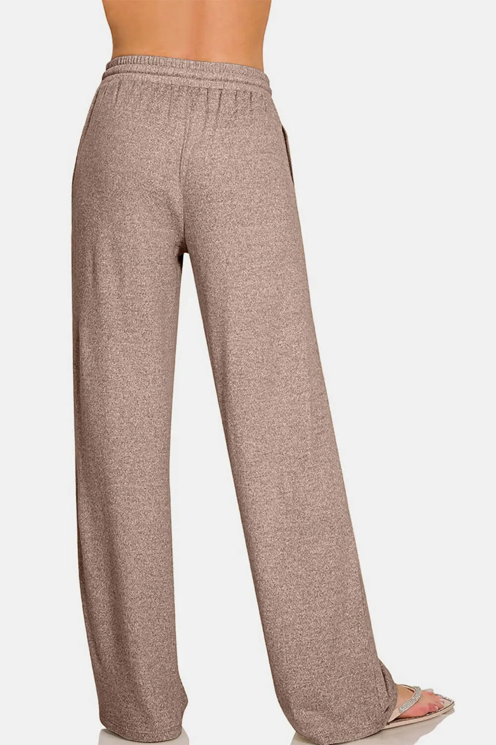 Drawstring Wide Leg Pants