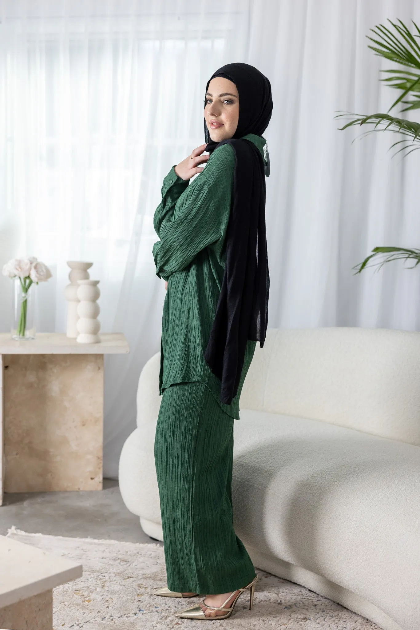 Dream Longline Textured Pants