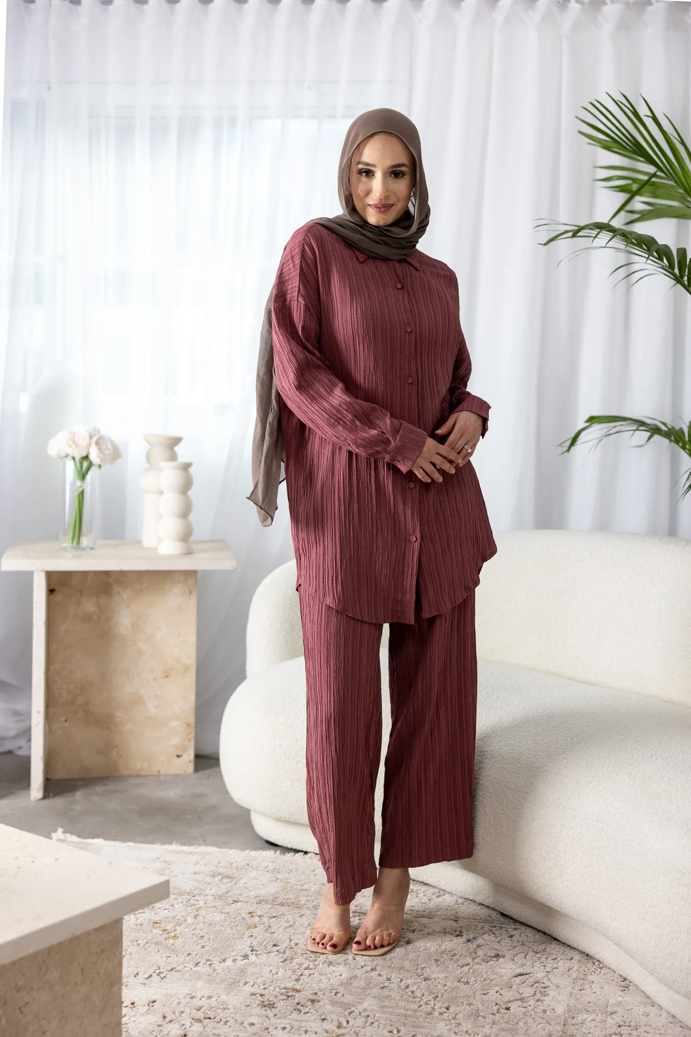 Dream Longline Textured Pants