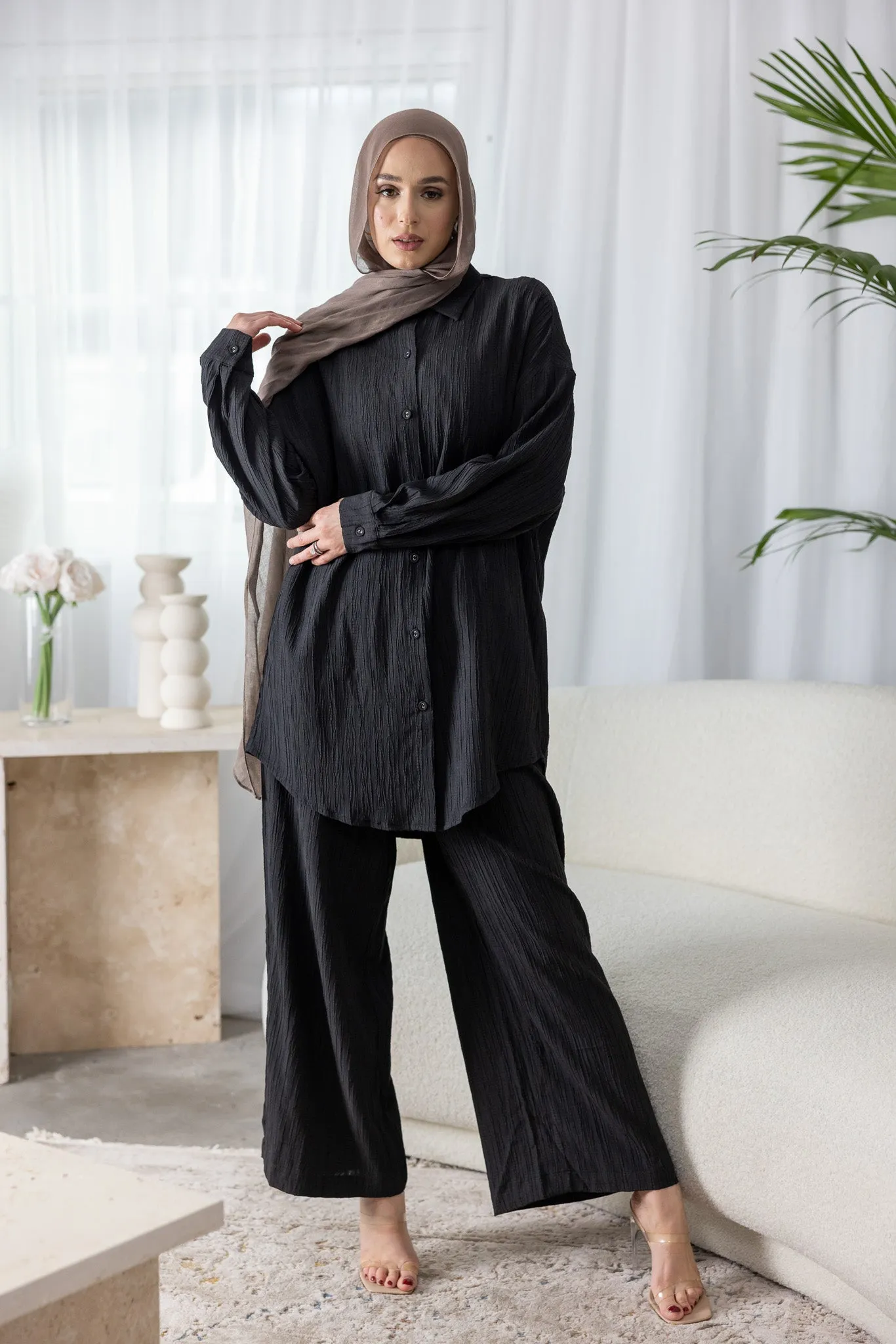 Dream Longline Textured Pants