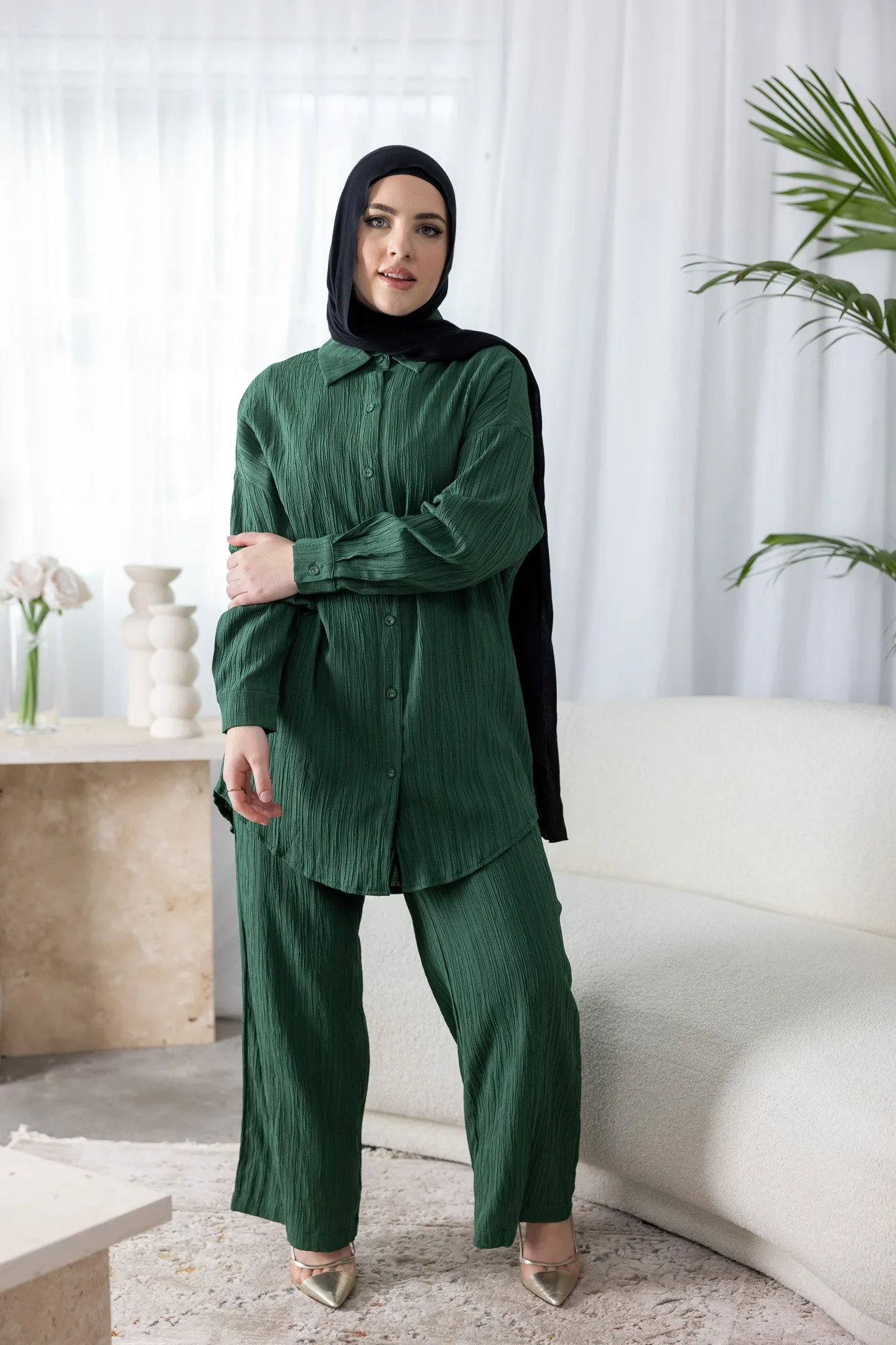 Dream Longline Textured Pants