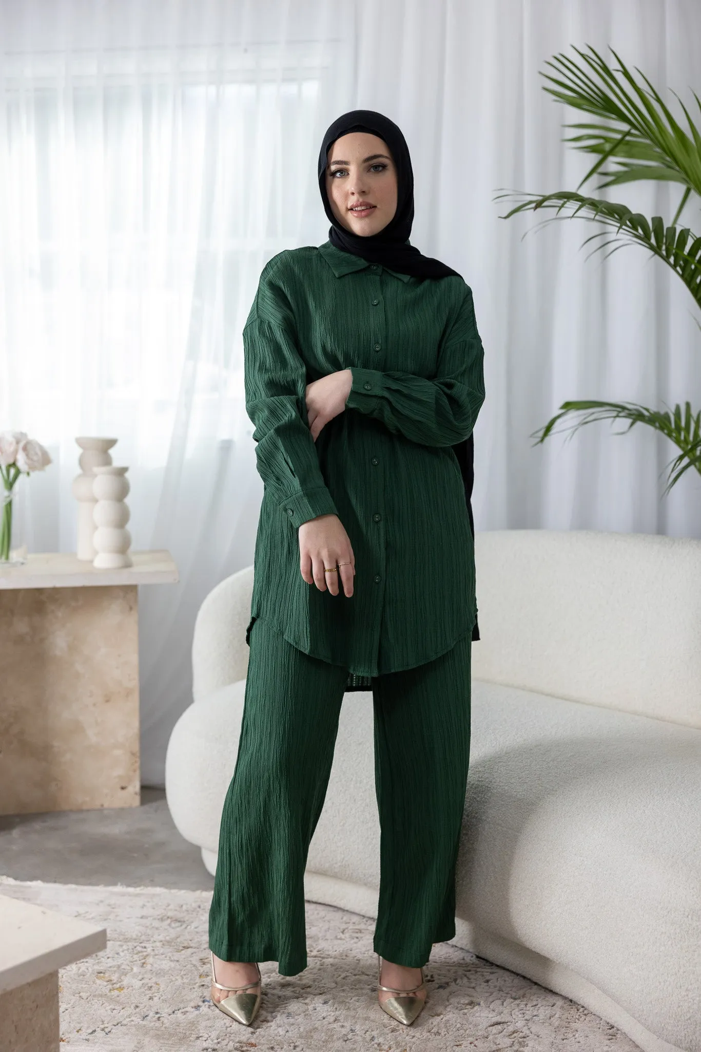Dream Longline Textured Pants