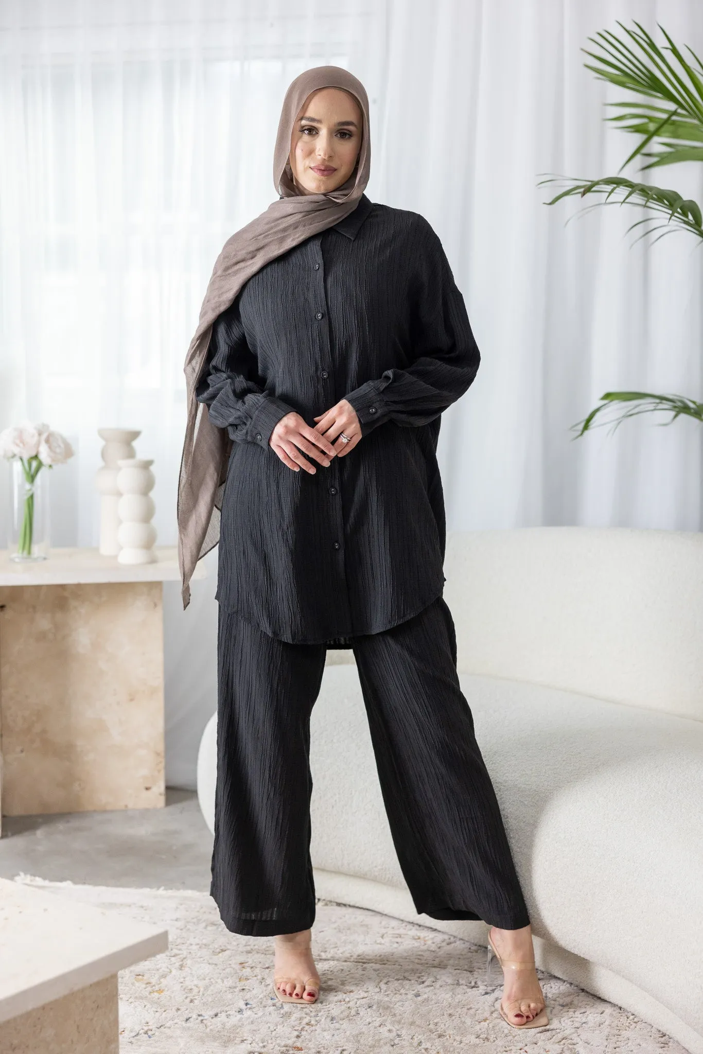 Dream Longline Textured Pants