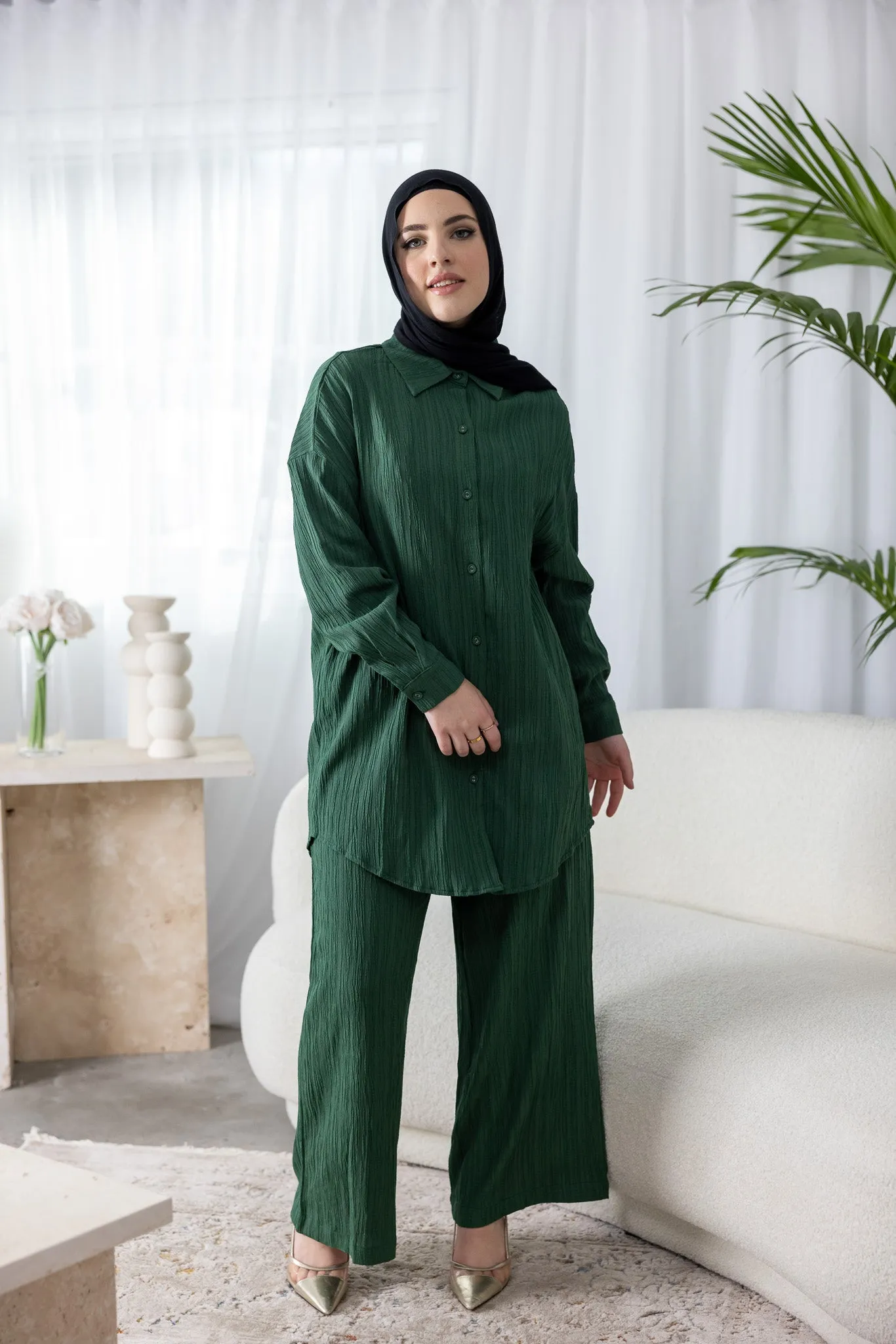 Dream Longline Textured Pants