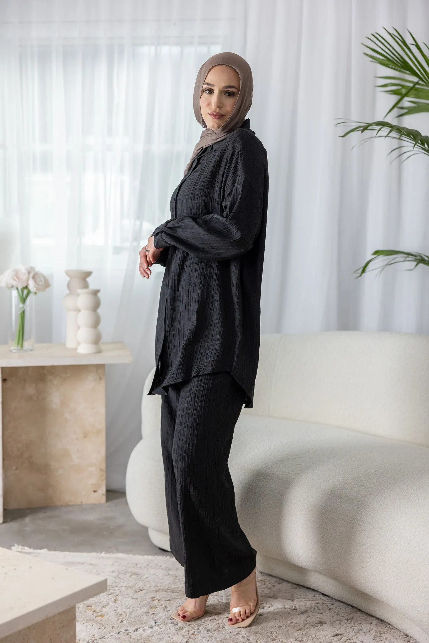 Dream Longline Textured Pants