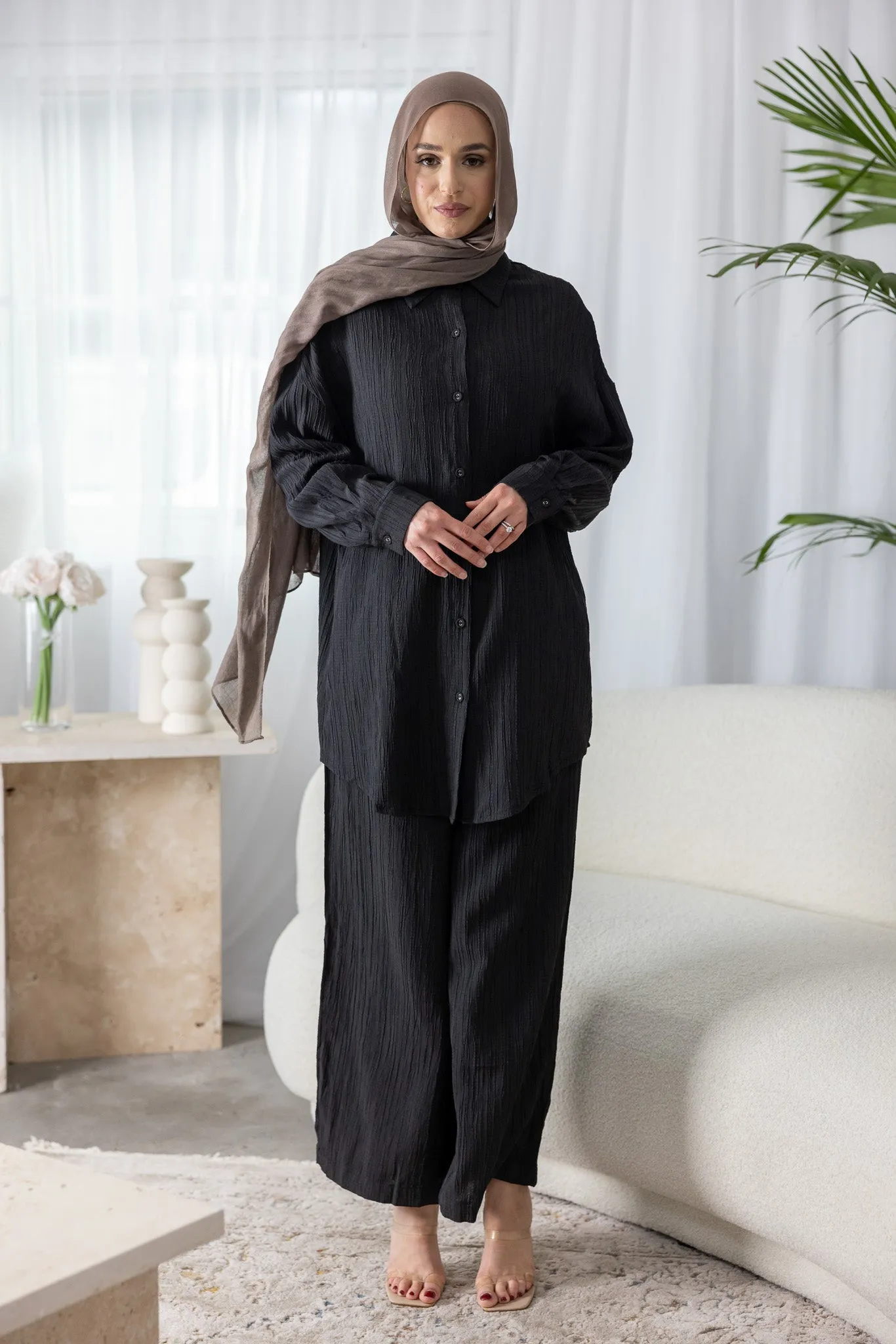 Dream Longline Textured Pants