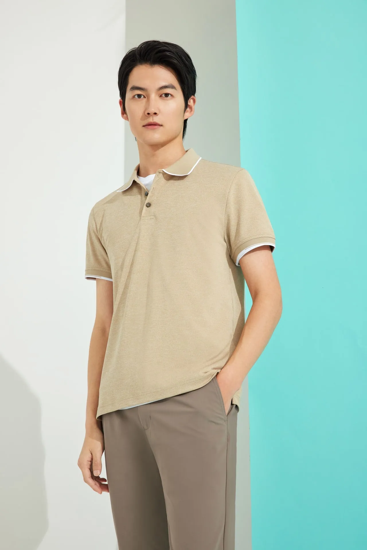 Dry Pique Tipping Collar Polo