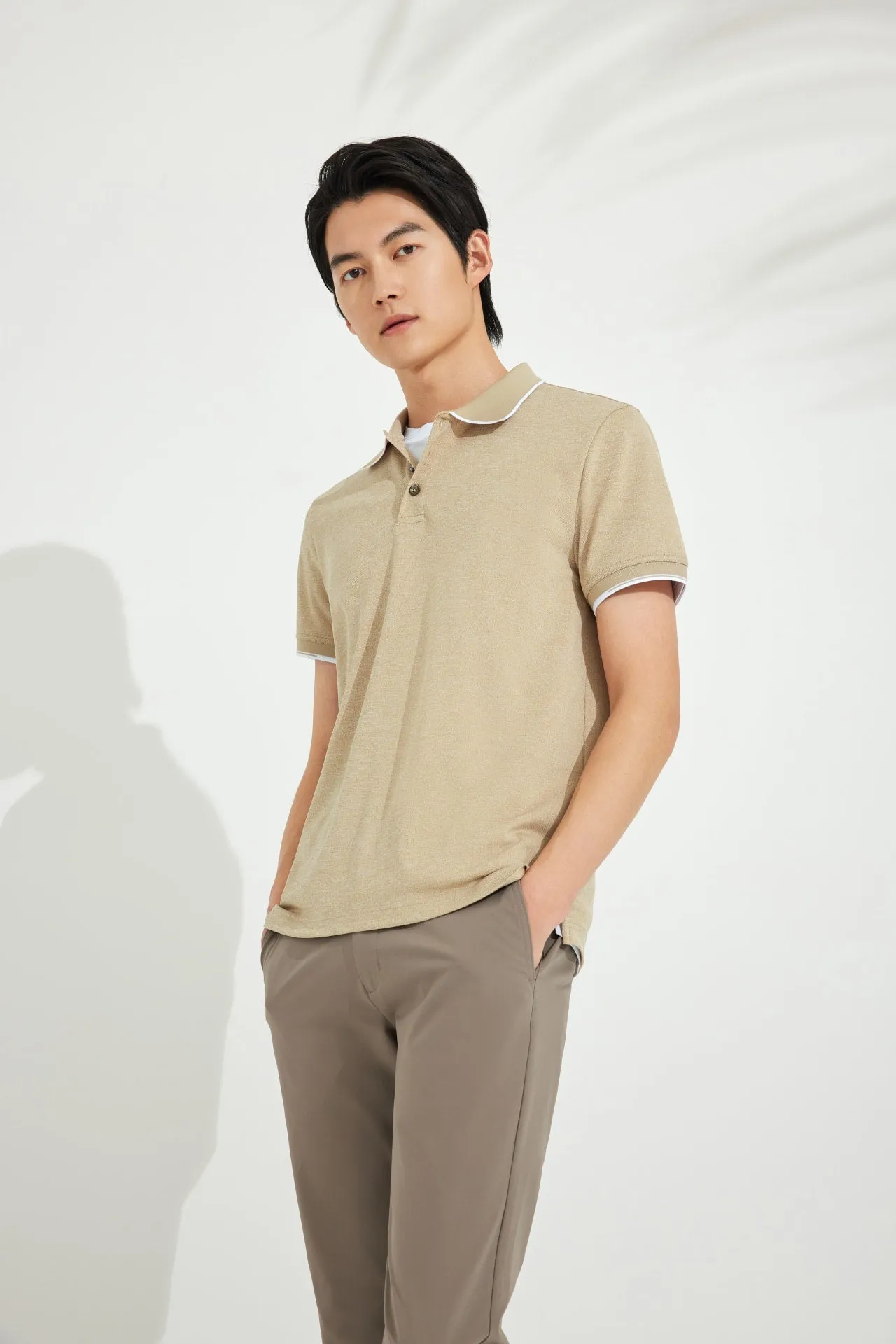 Dry Pique Tipping Collar Polo