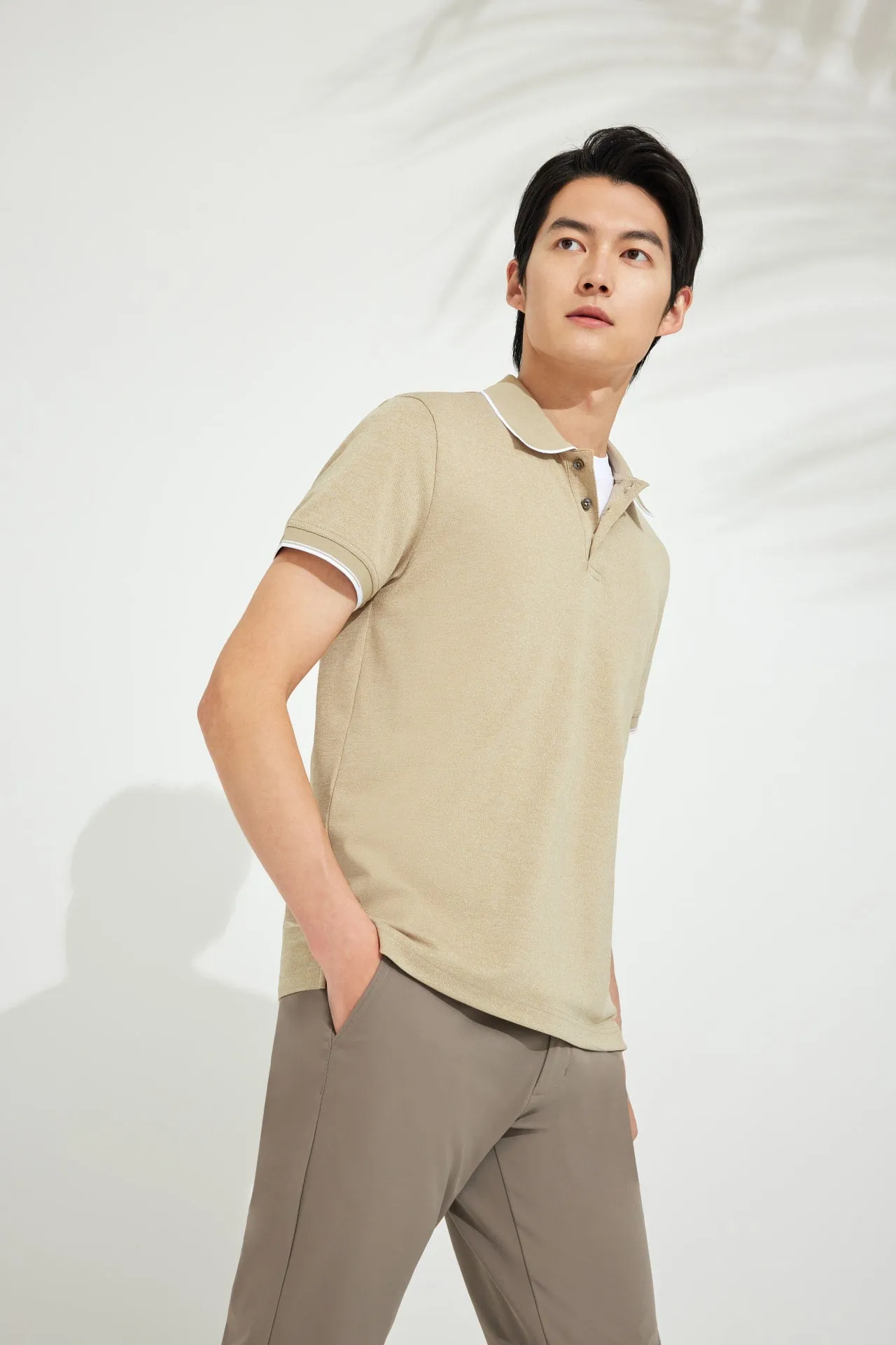 Dry Pique Tipping Collar Polo