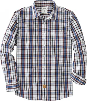 Dubinik Mens Button Up Shirts Long Sleeve Casual Button Down Cotton Vintage Soft Plaid with Pocket
