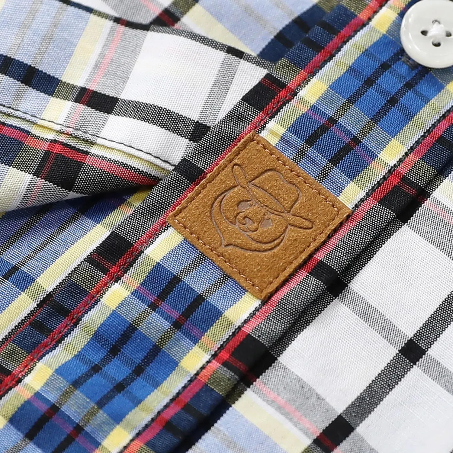 Dubinik Mens Button Up Shirts Long Sleeve Casual Button Down Cotton Vintage Soft Plaid with Pocket