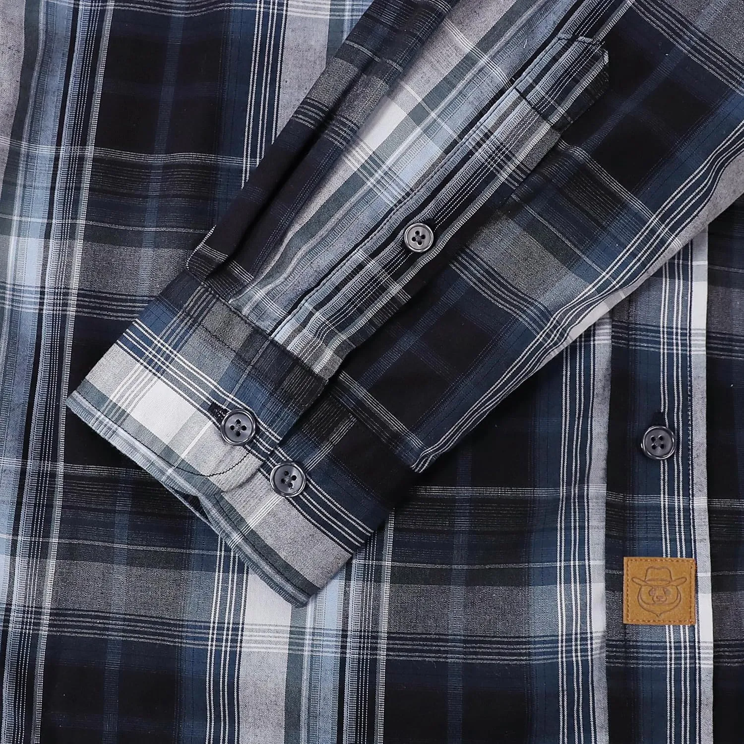 Dubinik Mens Button Up Shirts Long Sleeve Casual Button Down Cotton Vintage Soft Plaid with Pocket