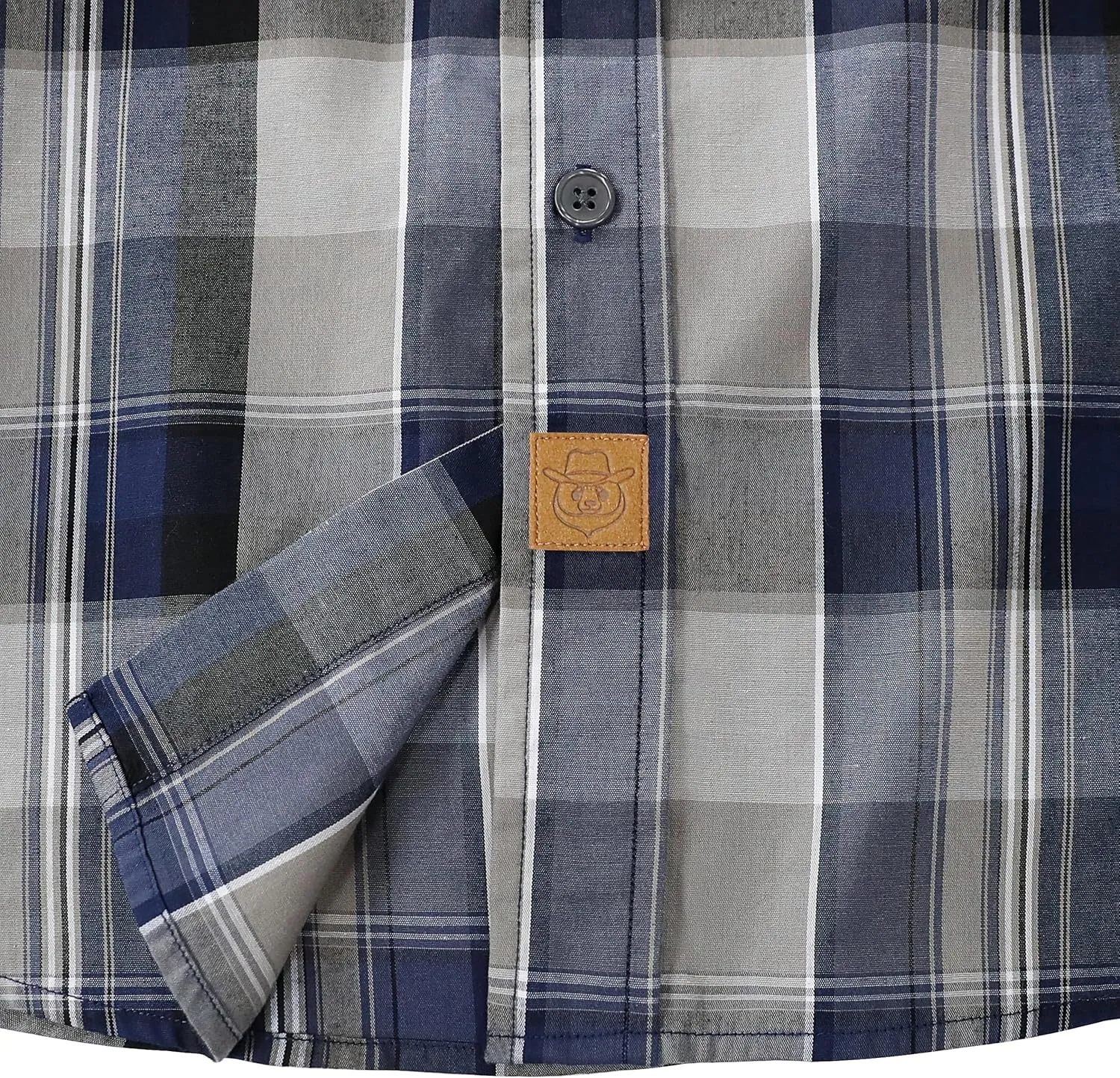 Dubinik Mens Button Up Shirts Long Sleeve Casual Button Down Cotton Vintage Soft Plaid with Pocket