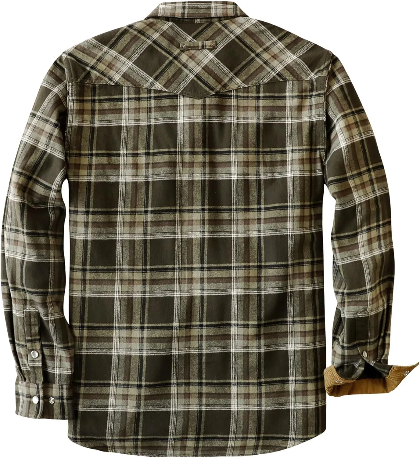 Dubinik Mens Flannel Shirts Long Sleeve Casual Cozy Pearl Snap Shirts for Men Western Cowboy Plaid Soft Pure Cotton