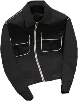 Dvbfufv Men's Autumn Casual Comfortable Turn-Down Collar Zippered Jacket Slim Solid Color Long Sleeved Jacket