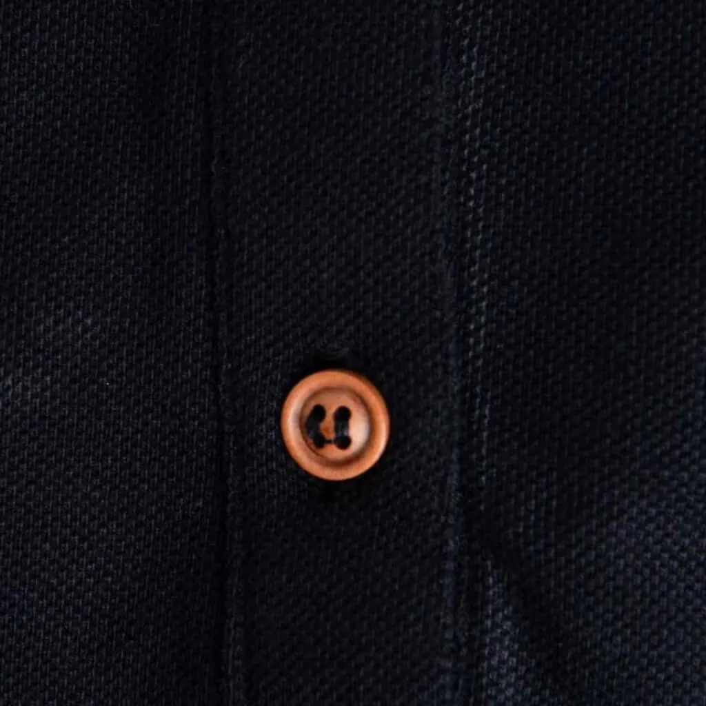 Eco Friendly Polo Shirts - Womens Polo Top Black - Organic Cotton