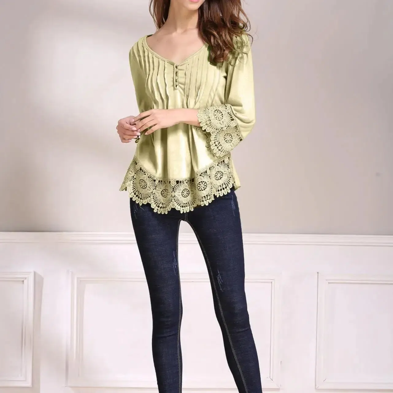 Fashion Long Sleeve Women Blouses