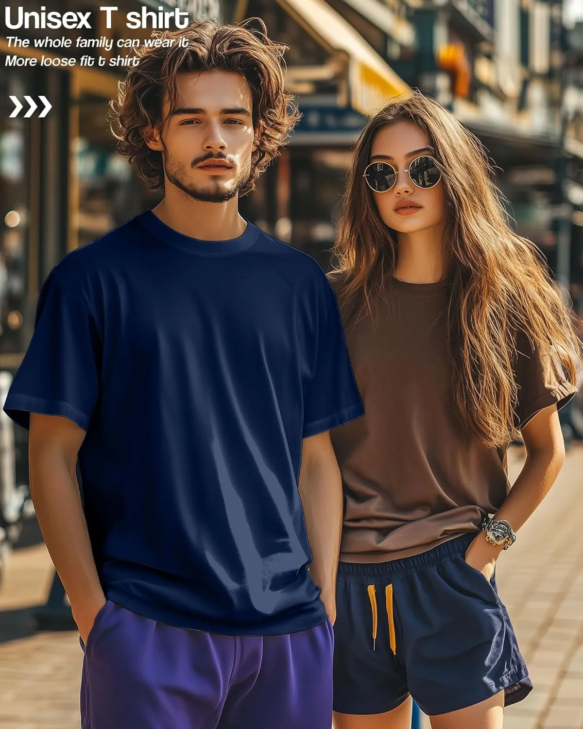 Ficerd 3 Pack Men's Big and Tall Raglan Short Sleeve T-Shirts, Side Split Summer 30% Cotton Crewneck Soft Basic Shirts