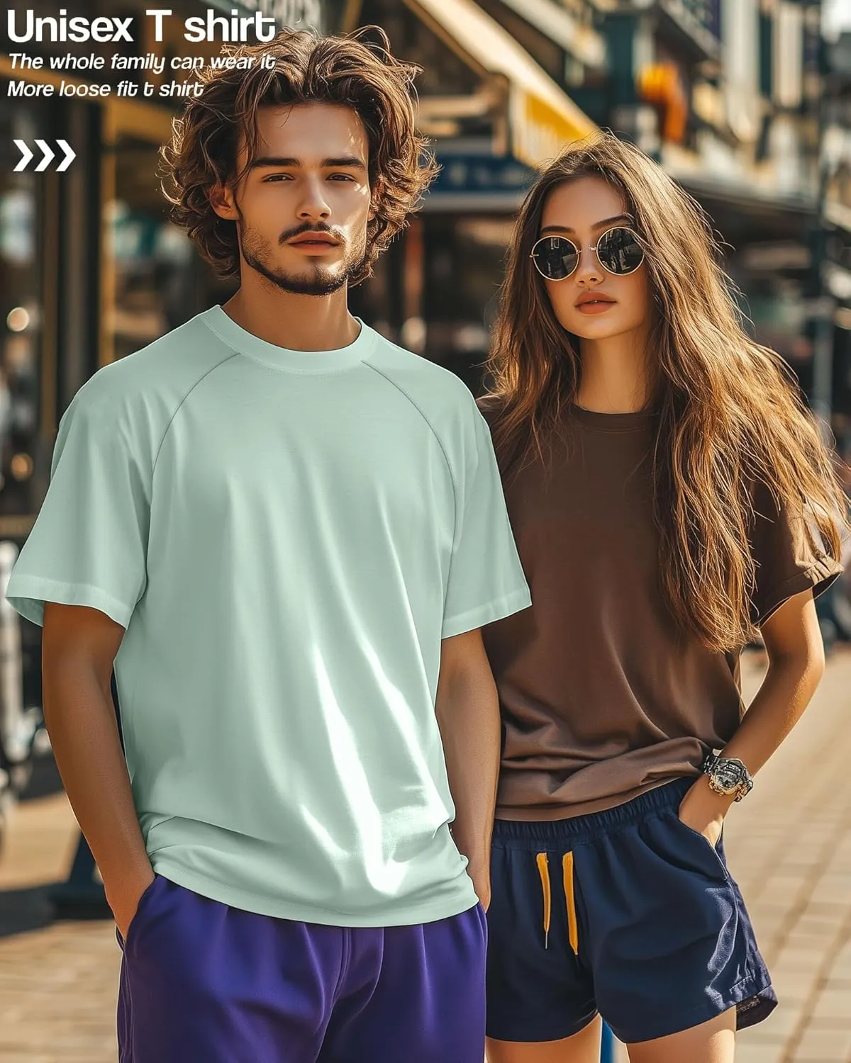 Ficerd 3 Pack Men's Big and Tall Raglan Short Sleeve T-Shirts, Side Split Summer 30% Cotton Crewneck Soft Basic Shirts